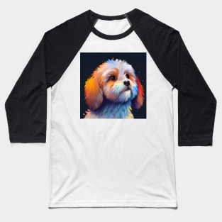 Cute Cavoodle Drawing Baseball T-Shirt